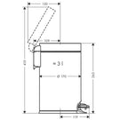 hansgrohe-addstoris-matt-black-free-standing-3l-pedal-bin-