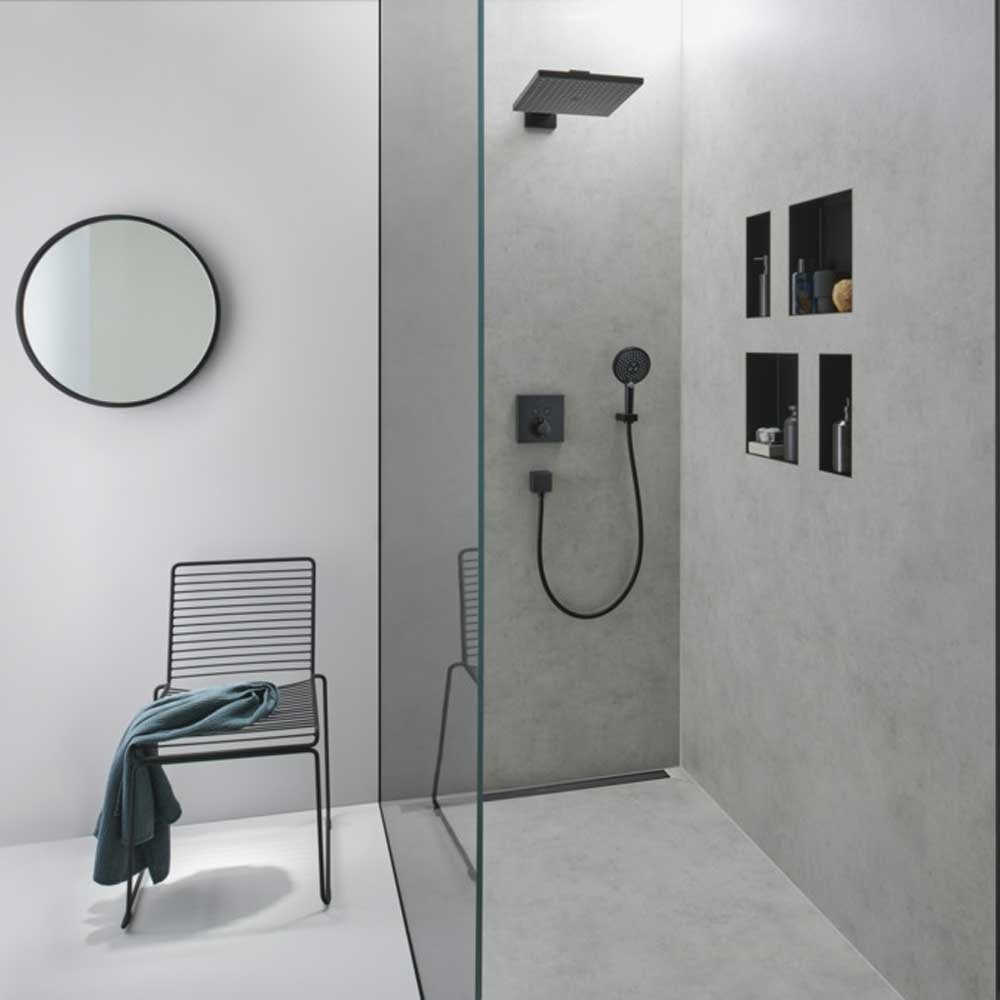 Hansgrohe RainDrain Match 900 Adjustable Shower Drain Finish Set with Frame