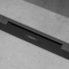 hansgrohe-raindrain-flex-matt-black-shower-drain-900mm-cuttable-finish-set-