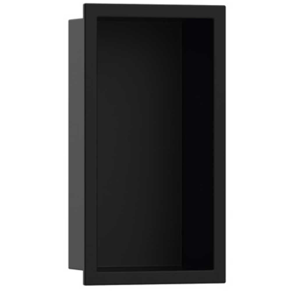 Hansgrohe XtraStoris Original Matt Black 300x150mm Wall Niche with Integrated Frame