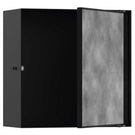 hansgrohe-xtrastoris-rock-matt-black-300x300x140mm-wall-niche-with-tileable-door-