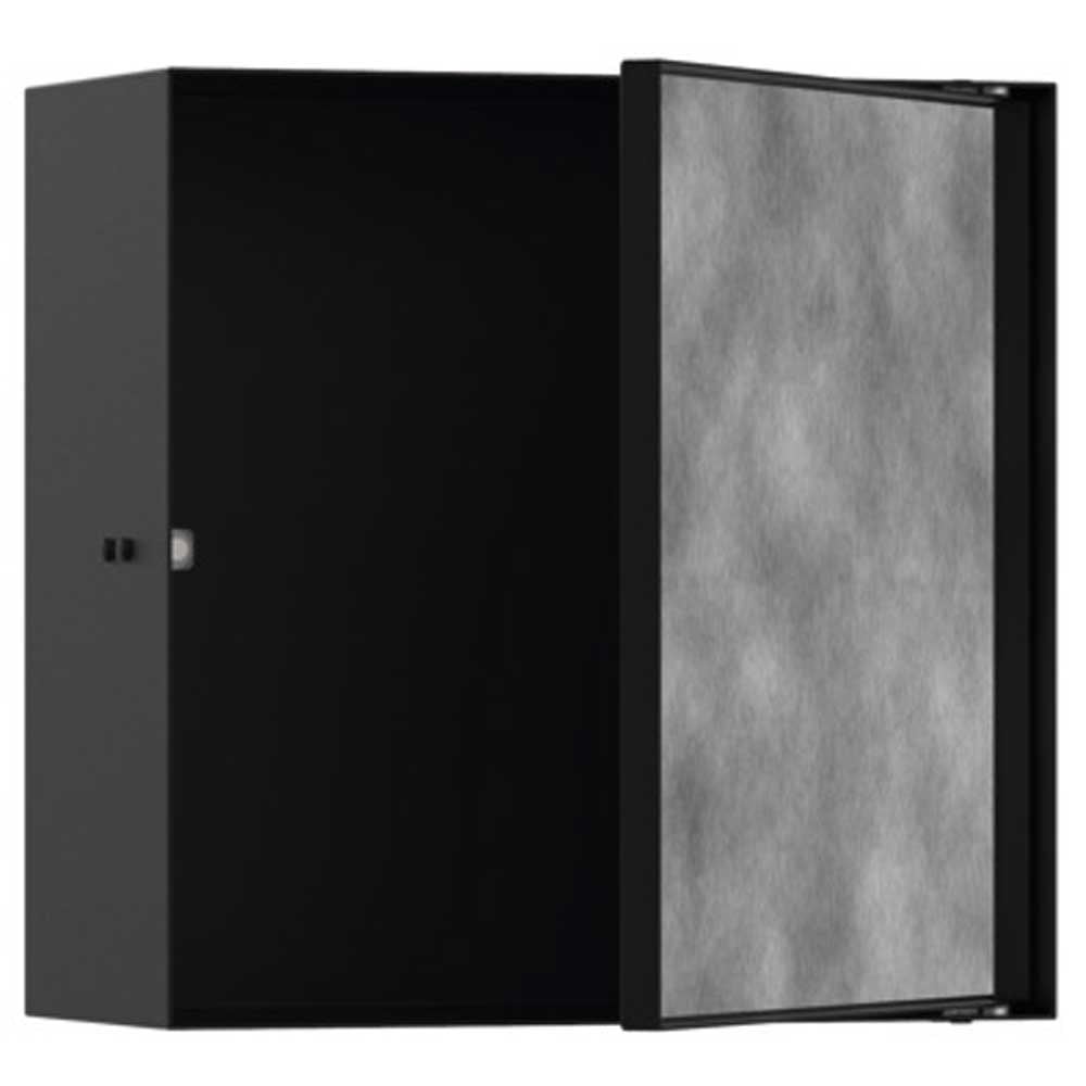 Hansgrohe XtraStoris Rock 300x300x140mm Wall Niche with Tileable Door