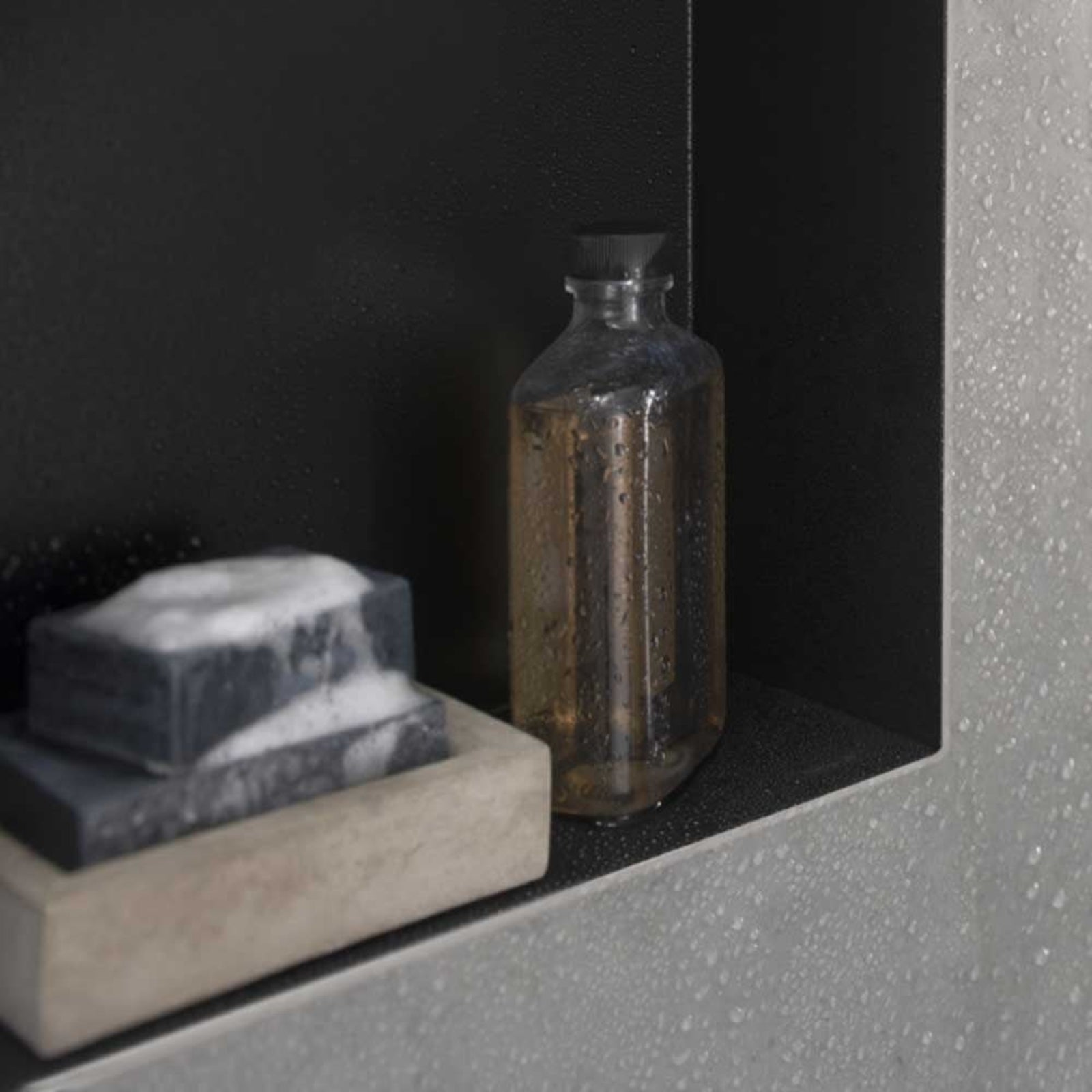 Hansgrohe XtraStoris Minimalistic Frameless Wall Niche with Open Frame 300x300mm