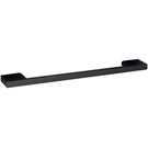 Matte black wall-mounted double towel bar rail