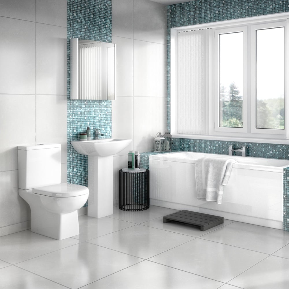 Nuie Asselby White Close Coupled Pan & Cistern - CSS004