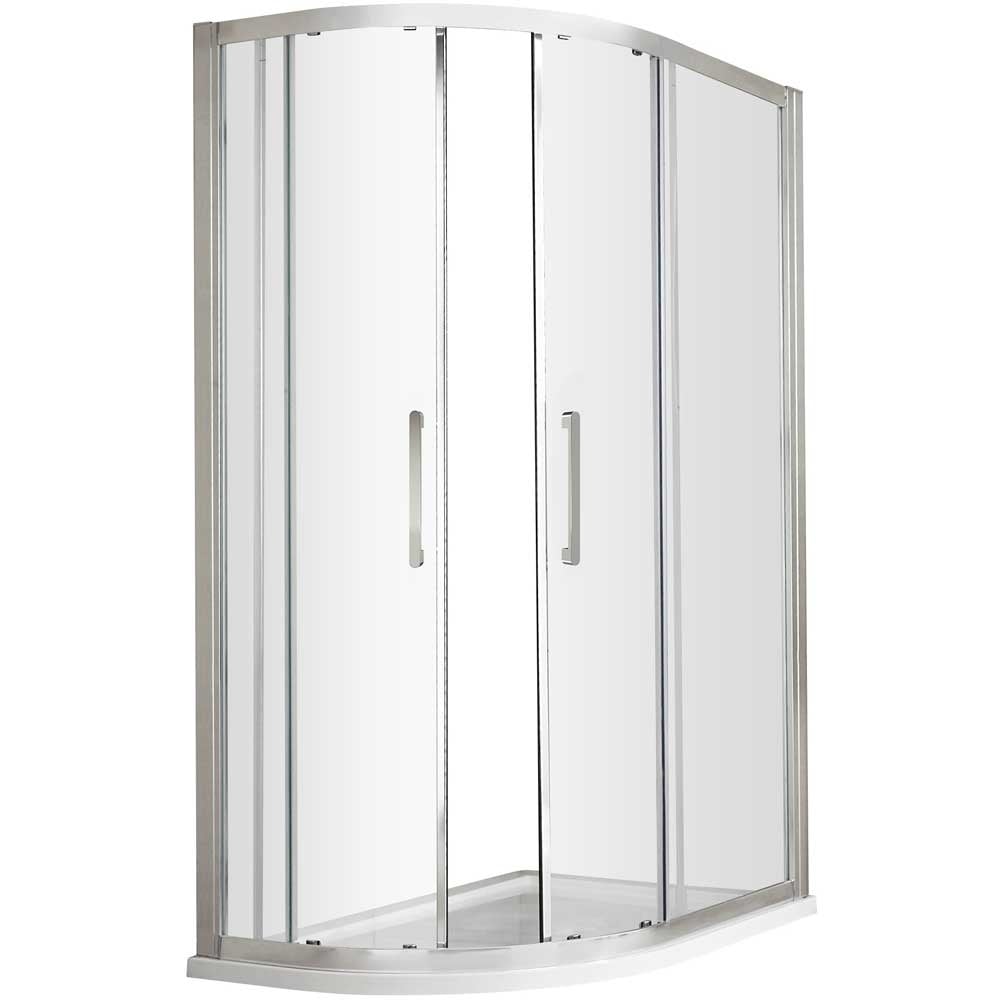 Hudson Reed Apex Chrome Offset Quadrant Shower Enclosure 1200x900mm M1290QH4