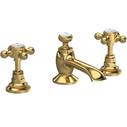 Hudson Reed Topaz Brass 3 Tap Hole Crosshead Basin Mixer Tap BC807HX