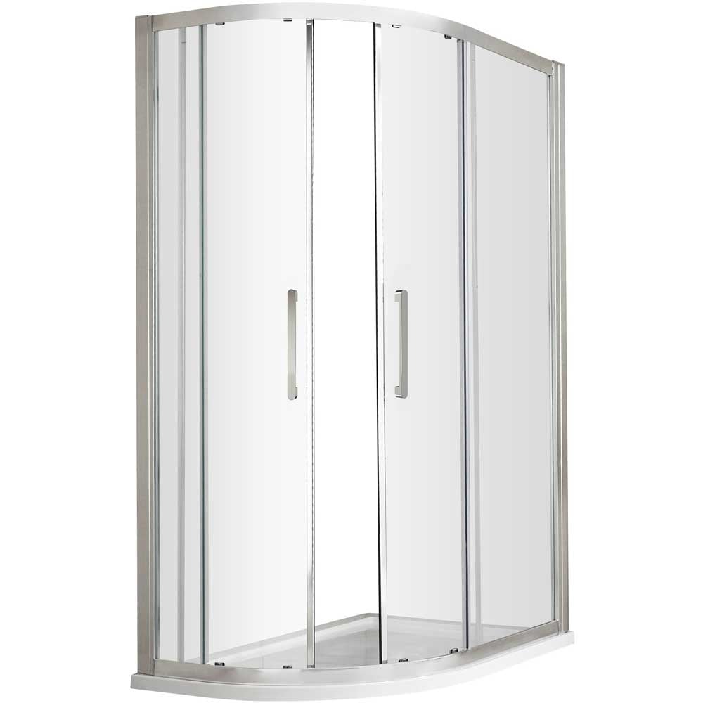 Hudson Reed Apex Chrome Offset Quadrant Shower Enclosure 1000x800mm M1080QH4
