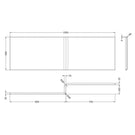 nuie-white-acrylic-square-shower-bath-front-panel-1600mm---wbs303-