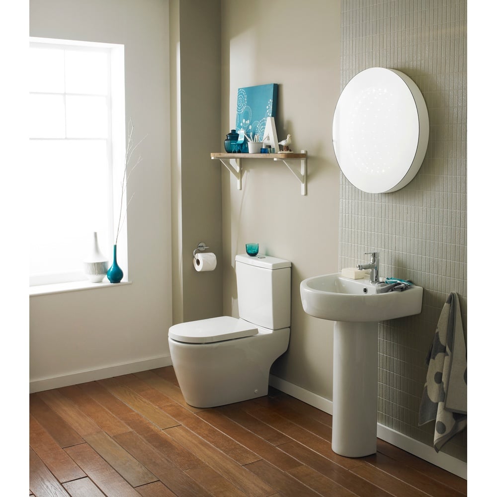 Nuie Provost 520x450 1th White Basin & Full Pedestal - CPV002