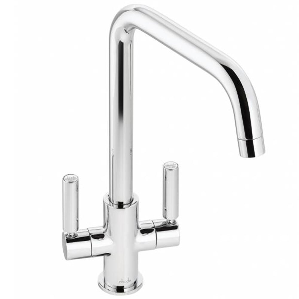 Abode Globe Quad Twin Lever Square Kitchen Sink Tap