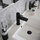 vibrance-vanto-black-single-lever-basin-mixer-tap--waste-