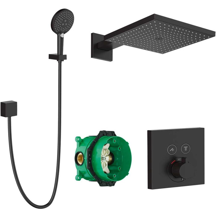 hansgrohe-raindance-e-matt-black-shower-system-with-showerselect-thermostatic-