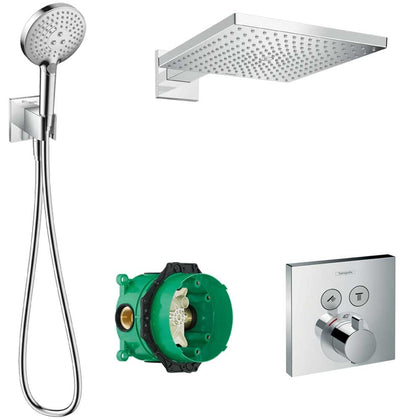Shower installation kit with waste pipe