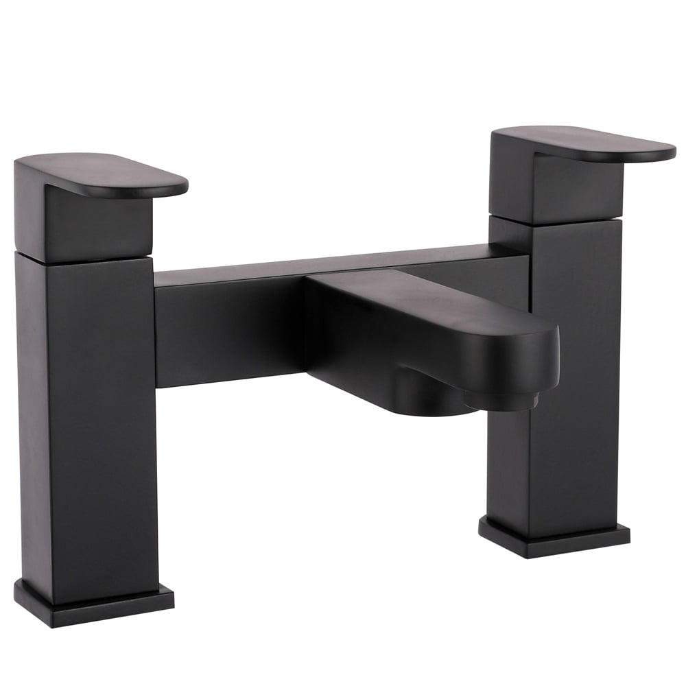 Storm Comet Matt Black Bath Mixer Tap