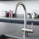 vibrance-single-lever-nickel--candy-pink-kitchen-sink-mixer-tap-