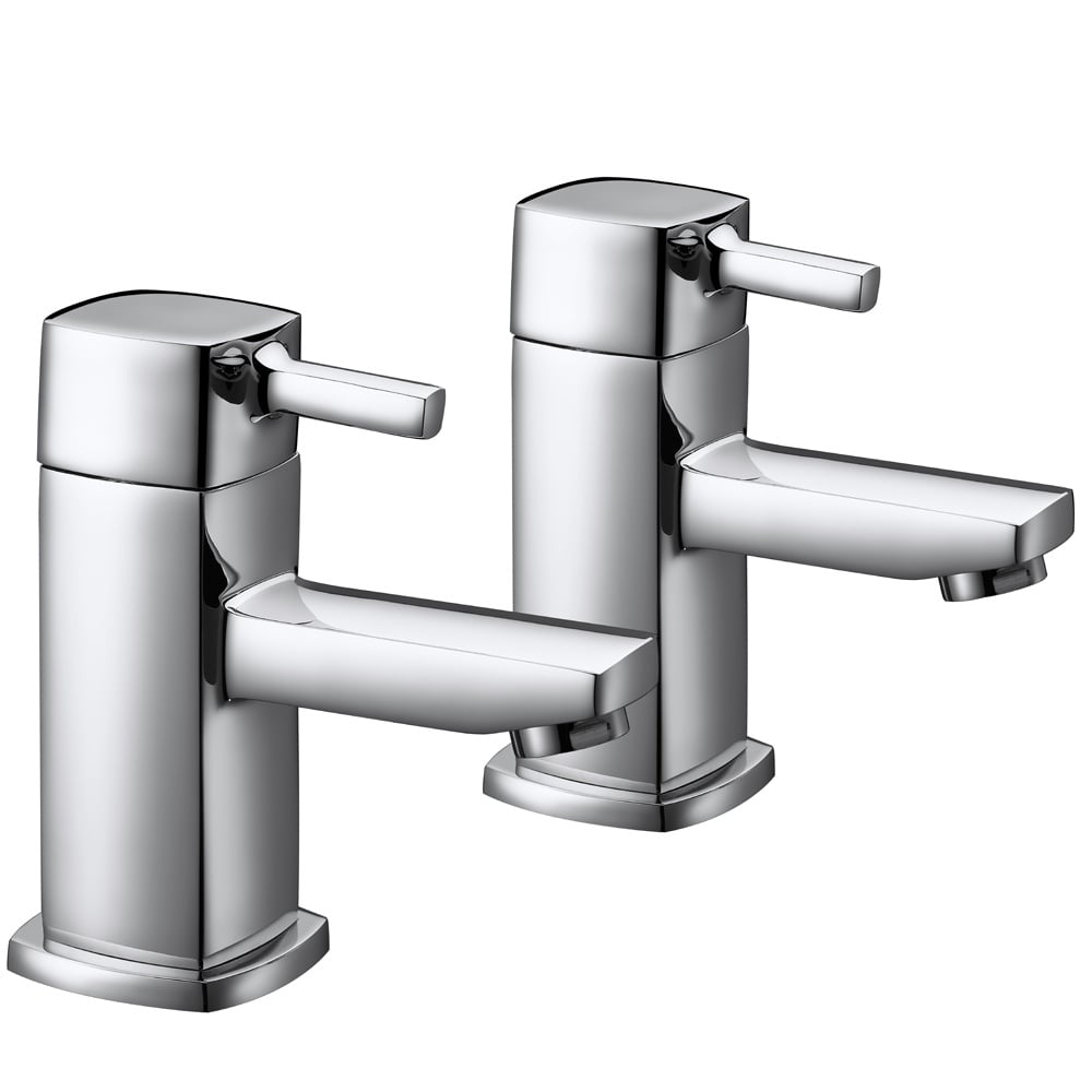 Storm Citril Chrome Twin Lever Basin Taps