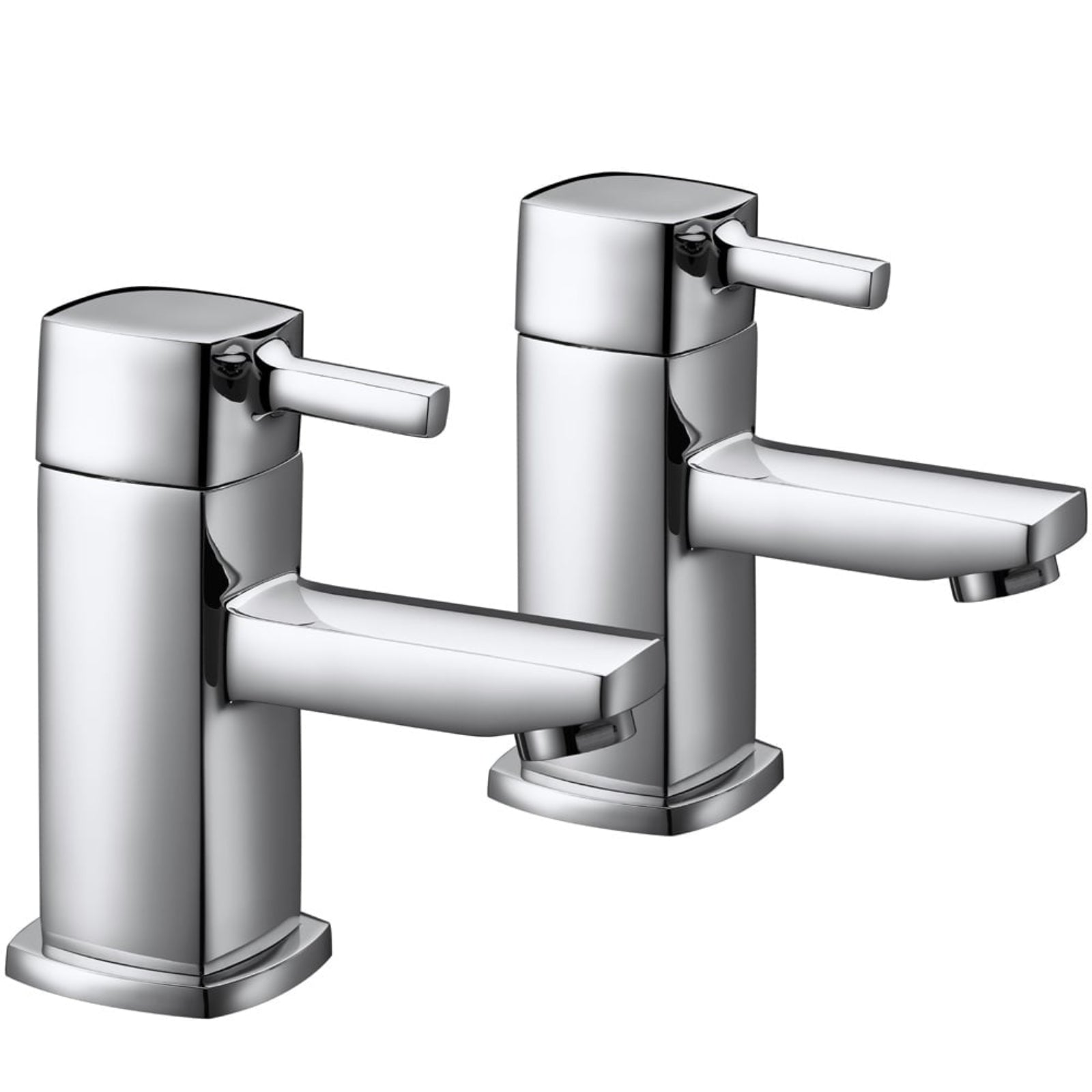 Storm Citril Chrome Twin Lever Bath Taps