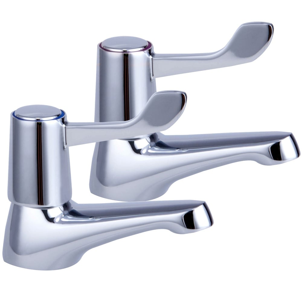 Storm Easy Lever Chrome Twin Lever Bath Taps
