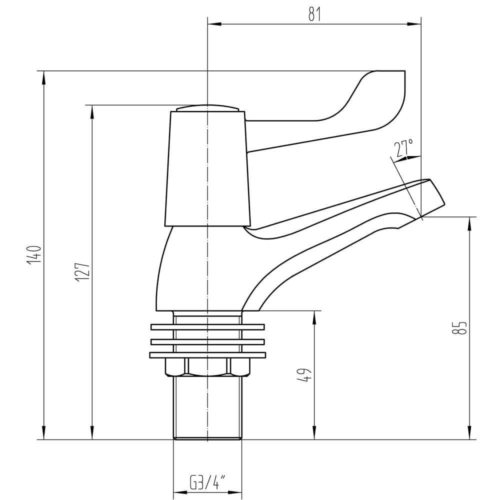 Storm Easy Lever Chrome Twin Lever Bath Taps