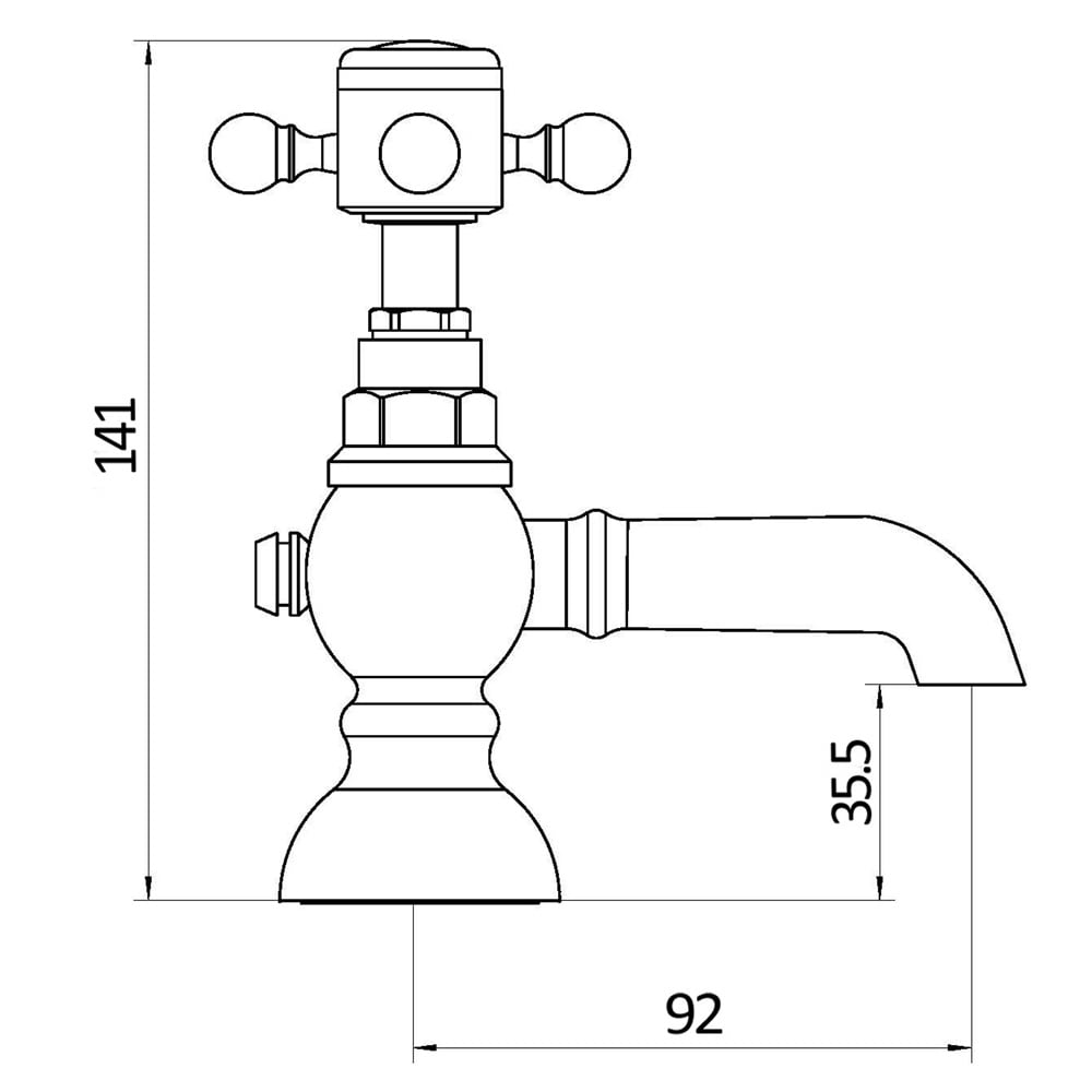 Storm Cheshire Chrome Twin Basin Taps