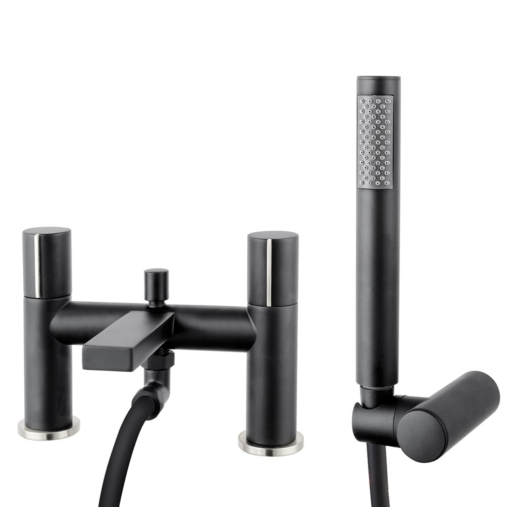 Storm Ibis Bathroom Bath Shower Mixer Tap in Matt Grey, Matt Black, and Chrome Finish