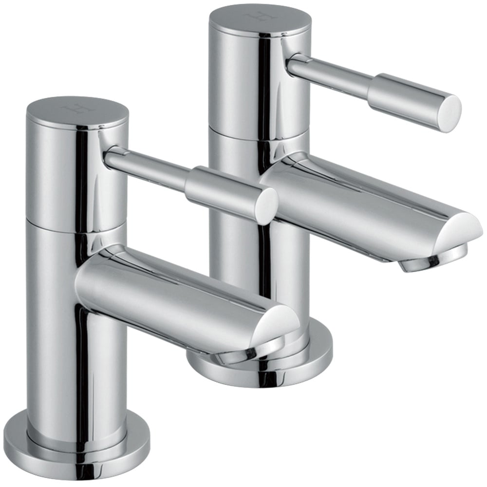 Storm Swift Chrome Twin Bath Taps