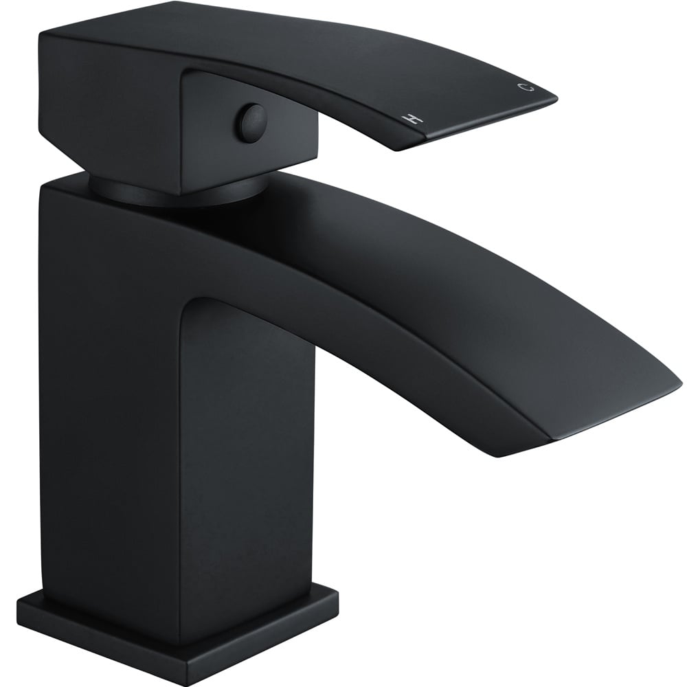 Storm Puffin Bathroom Basin Mixer Tap & Slotted Waste with Modern Design Finish