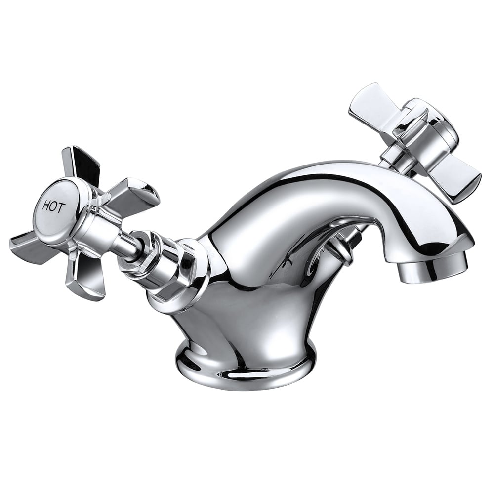 Storm Varya Chrome Bathroom Basin Mixer Tap & Slotted Waste