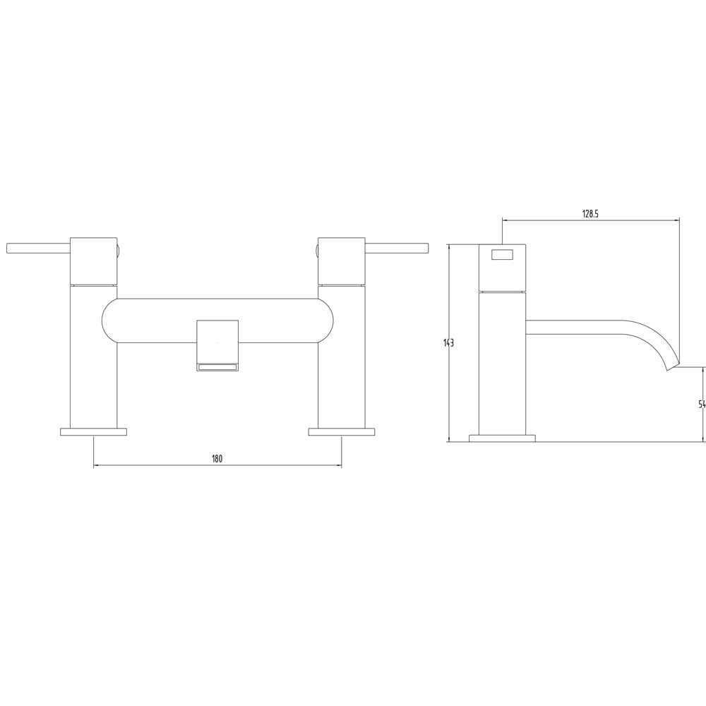 Storm Imex Chrome Bath Mixer Tap