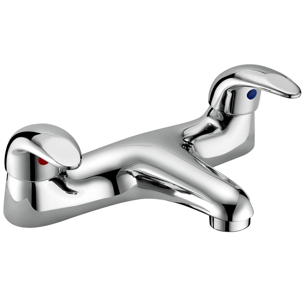 Storm Holly Chrome Deck Mounted Bath Mixer Tap