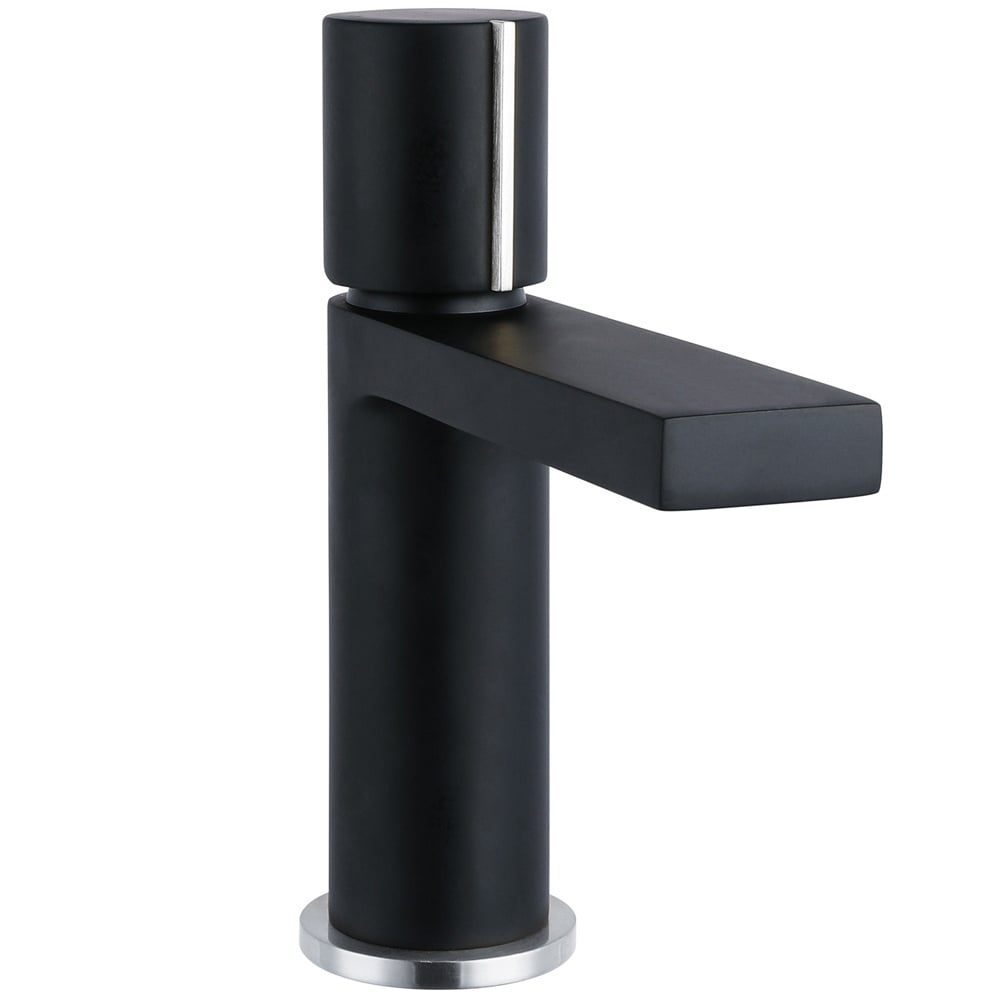 Storm Ibis Mono Bathroom Basin Tap & Slotted Waste with Matt Grey, Black, and Chrome Finishes