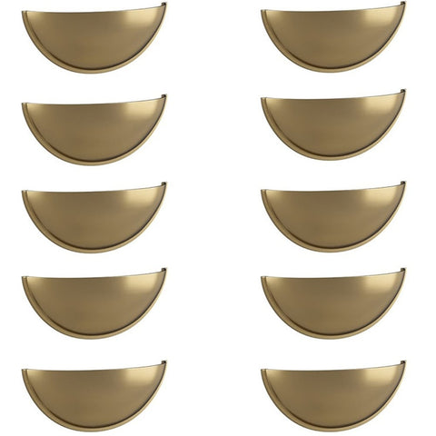Vibrance Half Moon Cup Handles - 10 Pack of Stylish and Durable Cabinet Hardware