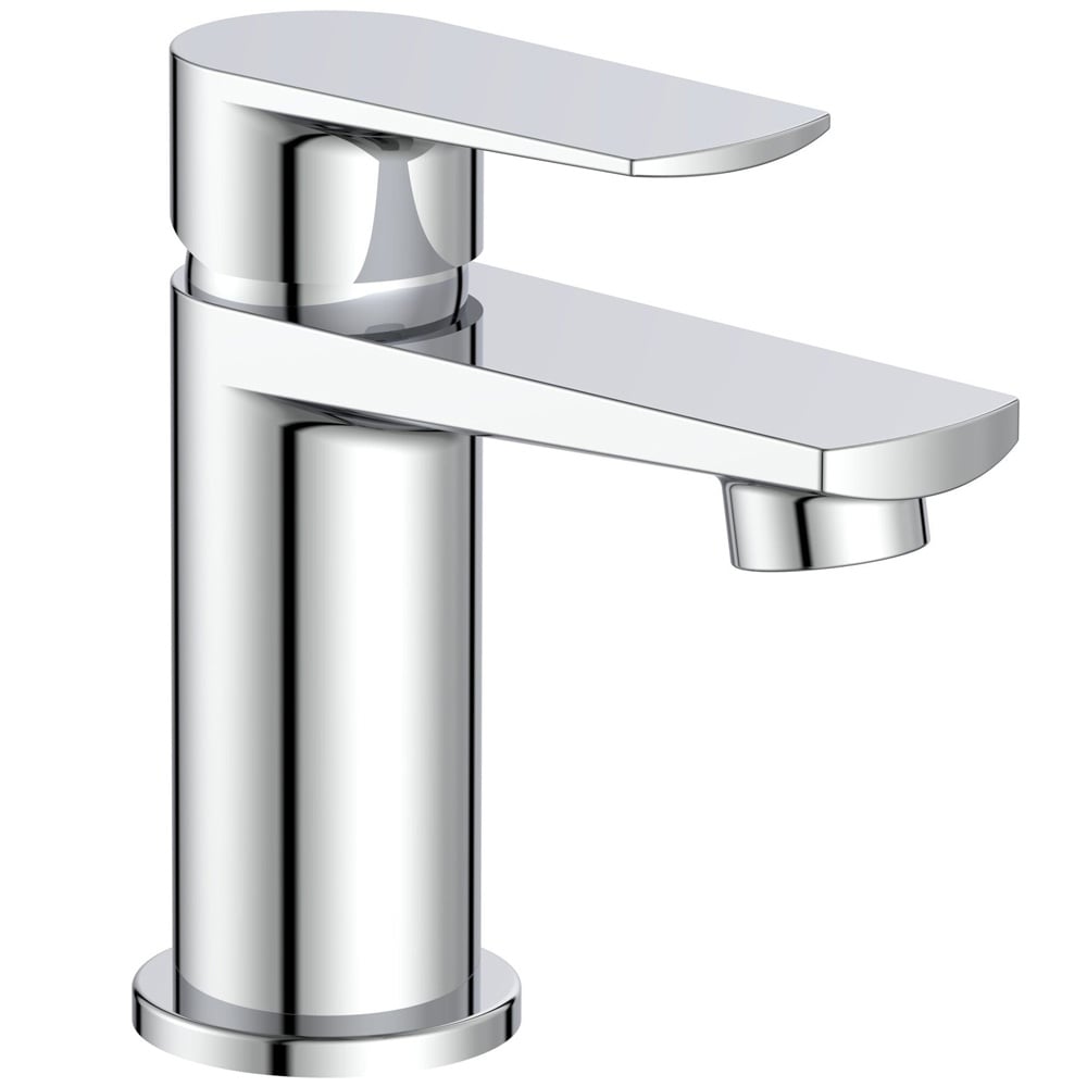 Storm Heron Mini Chrome Bathroom Basin Mixer Tap & Slotted Waste
