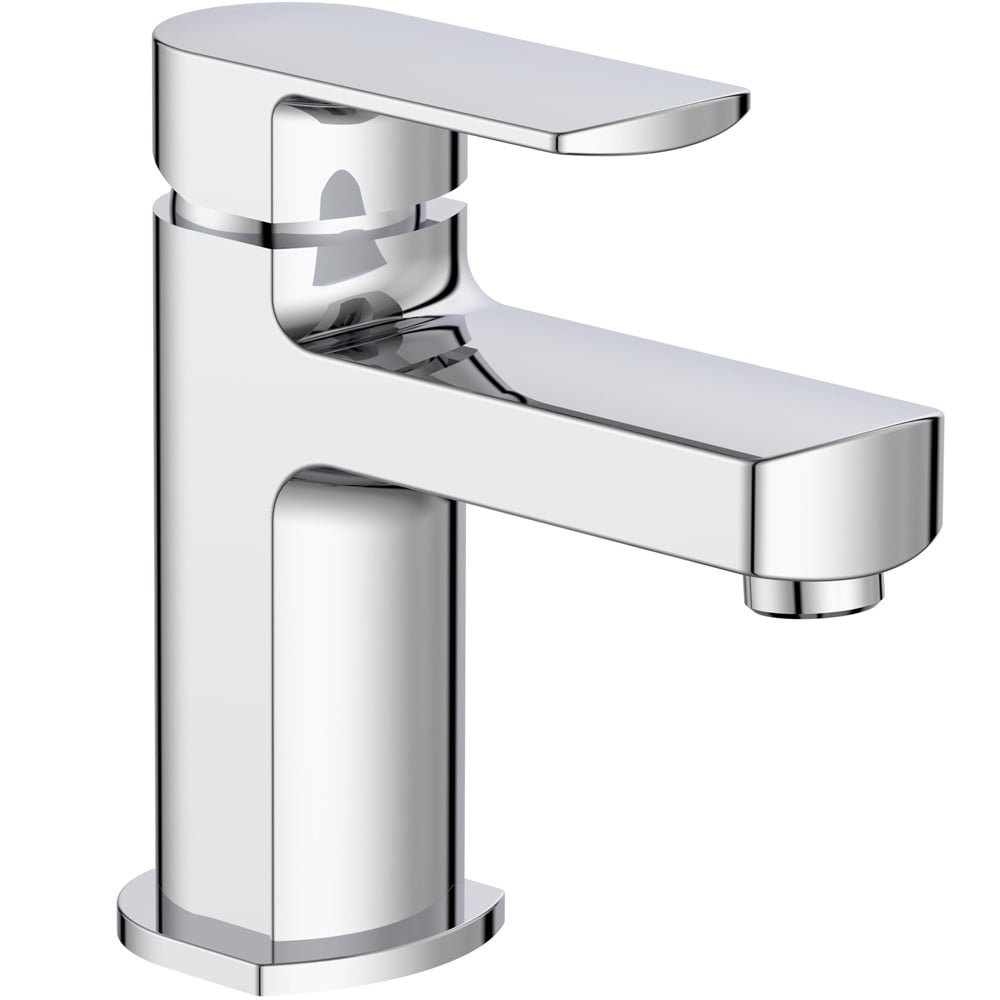 Storm Tetra Chrome Bathroom Basin Mixer Tap & Slotted Waste