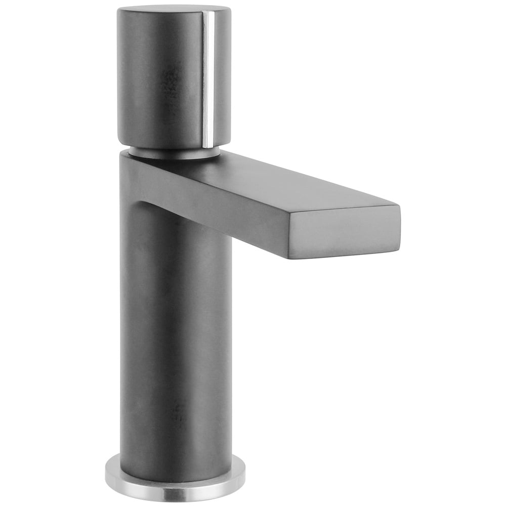 Storm Ibis Mono Bathroom Basin Tap & Slotted Waste with Matt Grey, Black, and Chrome Finishes