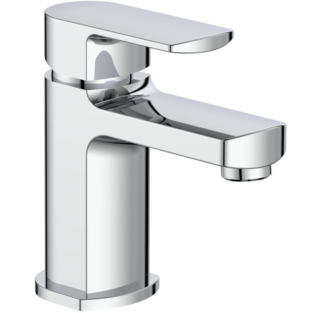 Storm Tetra Mini Chrome Bathroom Basin Mixer Tap & Slotted Waste