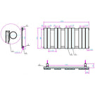 Matte black corner radiator valves pair