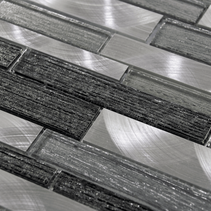 luxury-textured-grey-glass--brushed-steel-mix-mosaic-wall-tiles-sheet-8mm-