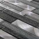 luxury-textured-grey-glass--brushed-steel-mix-mosaic-wall-tiles-sheet-8mm-