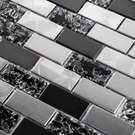 luxury-textured-black-glass--brushed-steel-mix-mosaic-wall-tiles-sheet-8mm-