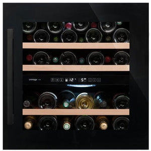 Avintage Integrated 36 Bottle Dual Zone Black Wine Cooler