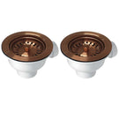 2x-90mm-brushed-copper-strainer-waste-for-astini-rak-rangemaster-ceramic-sink-