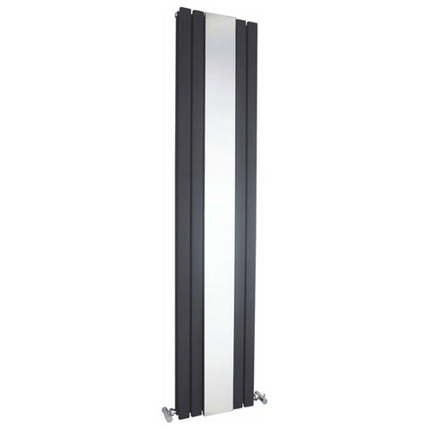 Hudson Reed Sloane 1800x381mm Anthracite & Mirror 950W Double Panel Radiator