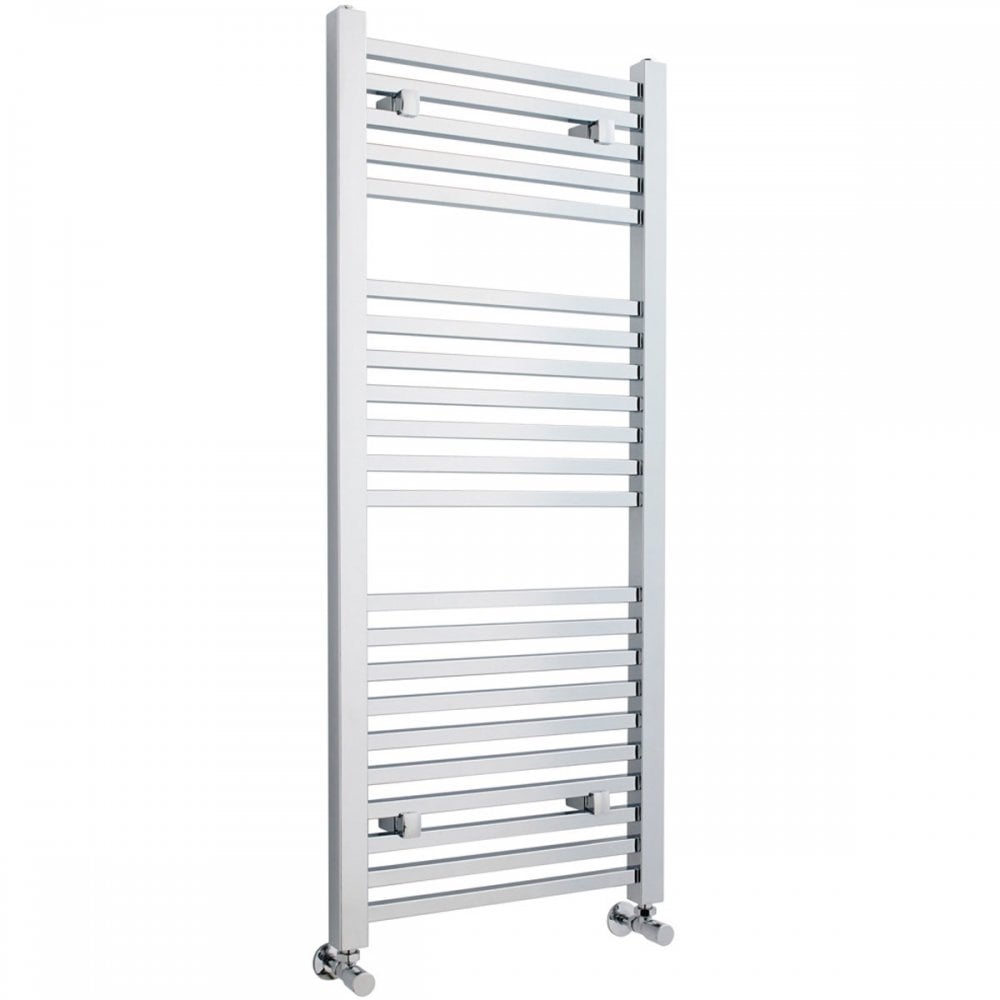 Nuie 1200x500mm Chrome 1300W Square Ladder Heated Towel Rail MTY109