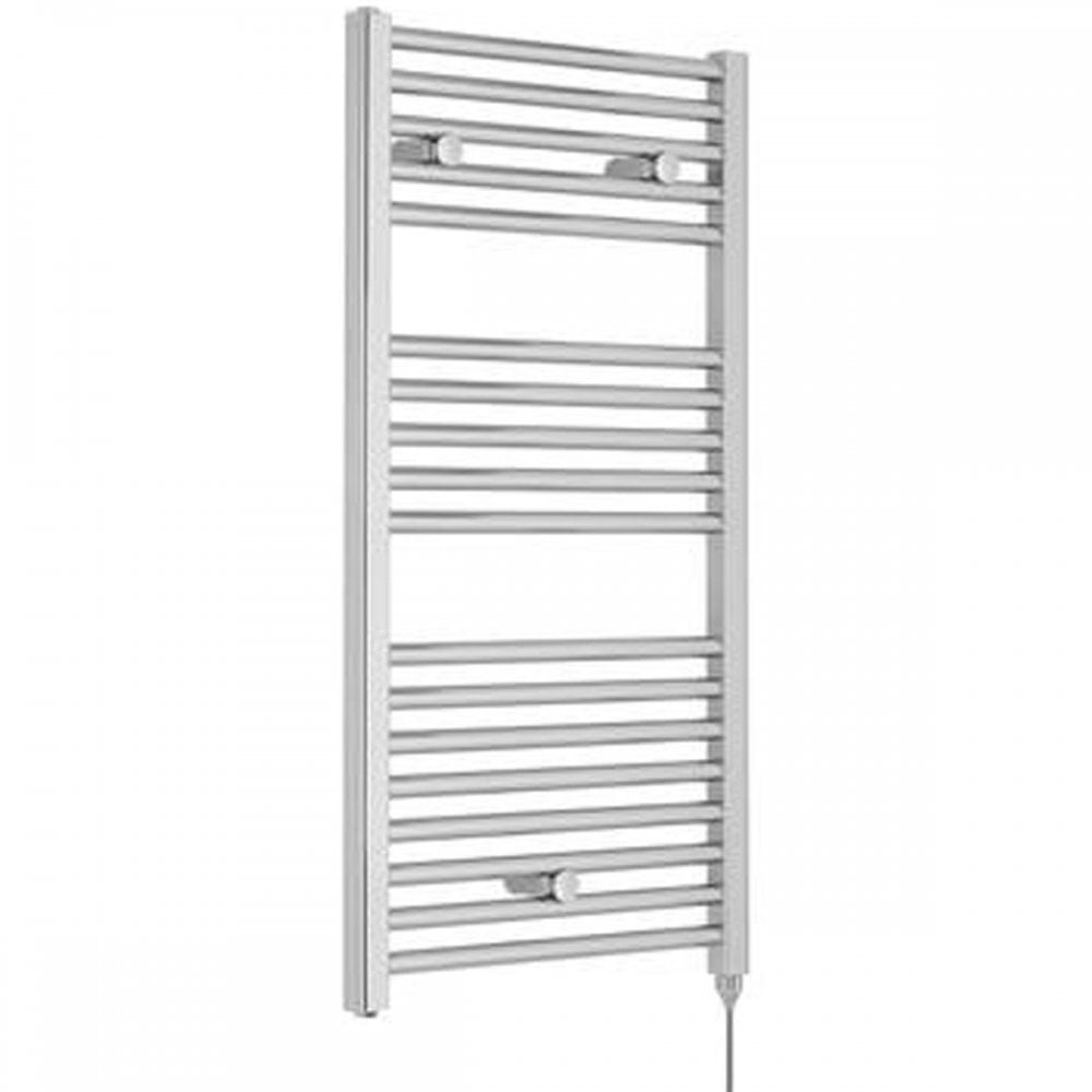 Nuie 920x480mm Chrome 300W Electric Ladder Heated Towel Rail MTY151