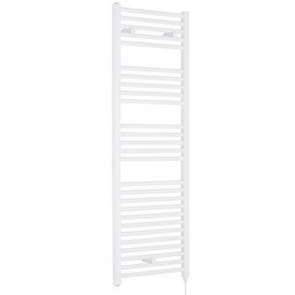 Nuie 1375x480mm White 750W Electric Ladder Heated Towel Rail MTY158