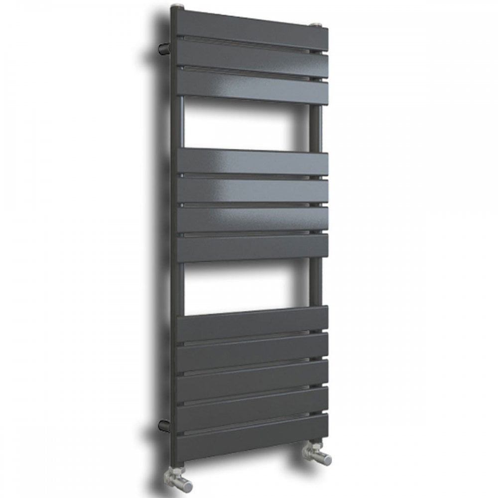 Astini Queenstown 1200x450mm Grey 600W Designer Heated Towel Rail TIS2091