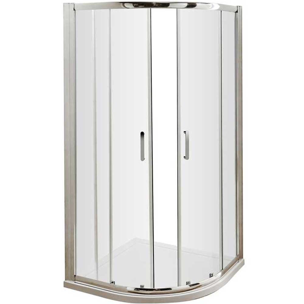 Nuie Pacific Chrome Quadrant Shower Enclosure with Rounded Handles