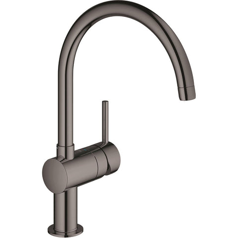 Grohe Minta Hard Graphite C-Spout Single-Lever Kitchen Sink Mixer Tap 32917A00